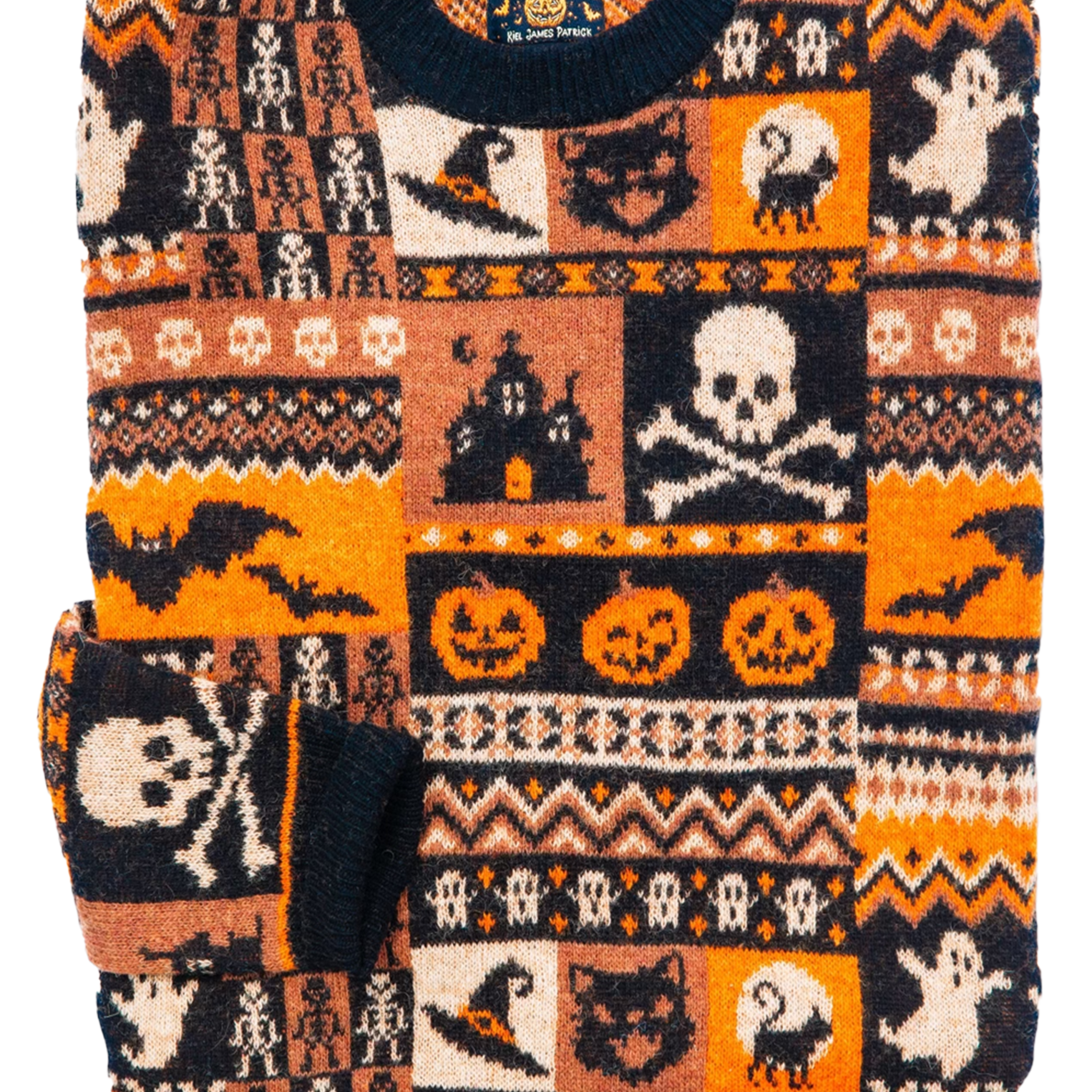 Halloween Patchwork Sweater