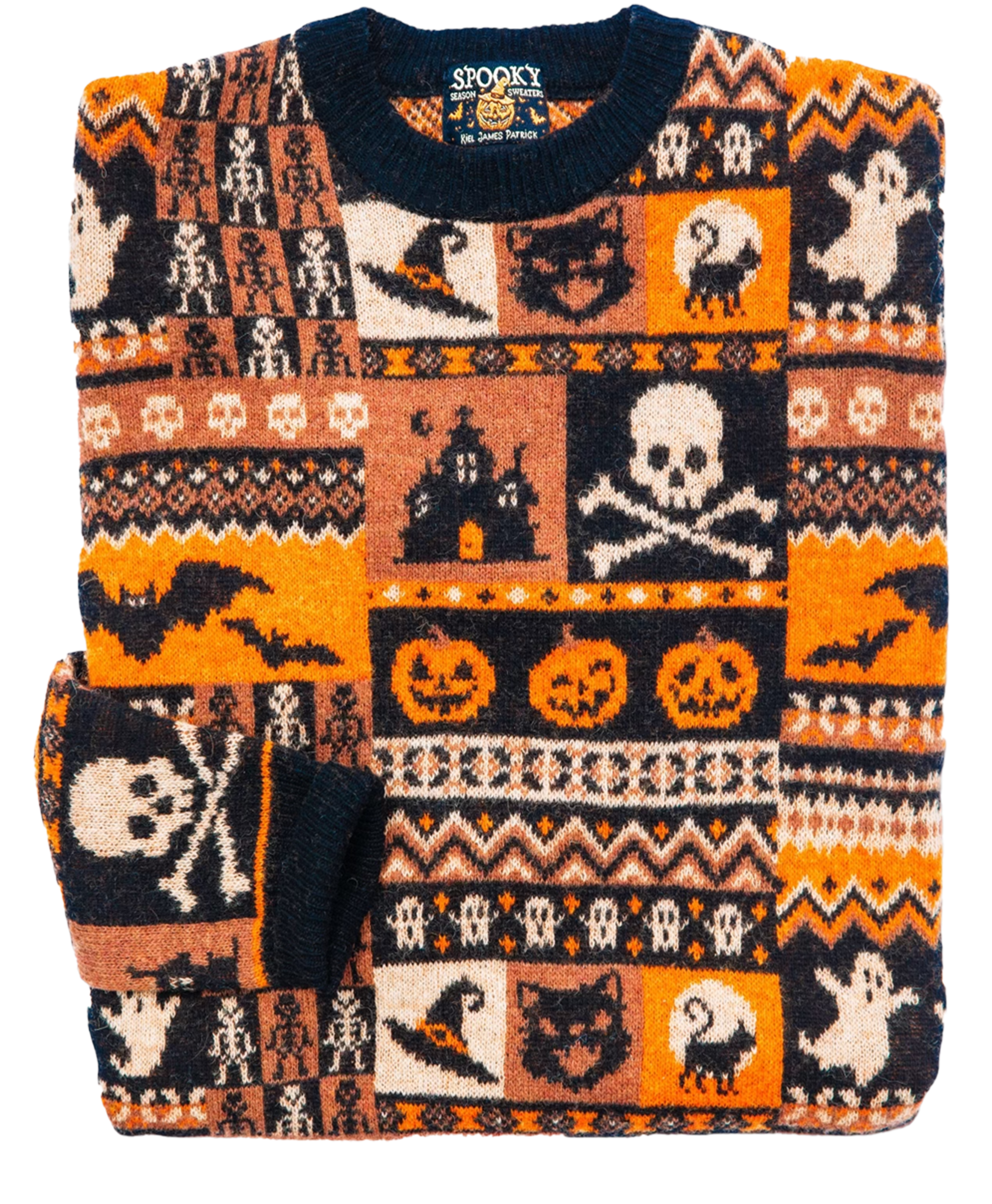 Halloween Patchwork Sweater
