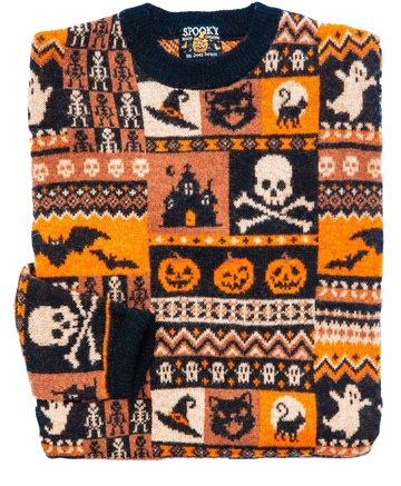 Halloween Patchwork Sweater