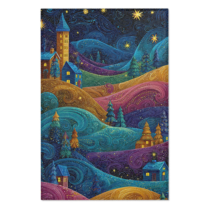 Non-slip Premium Area Floor Rug: Fantasy Landscape Art Rug Cozy Home Decor for Living Room Bedroom