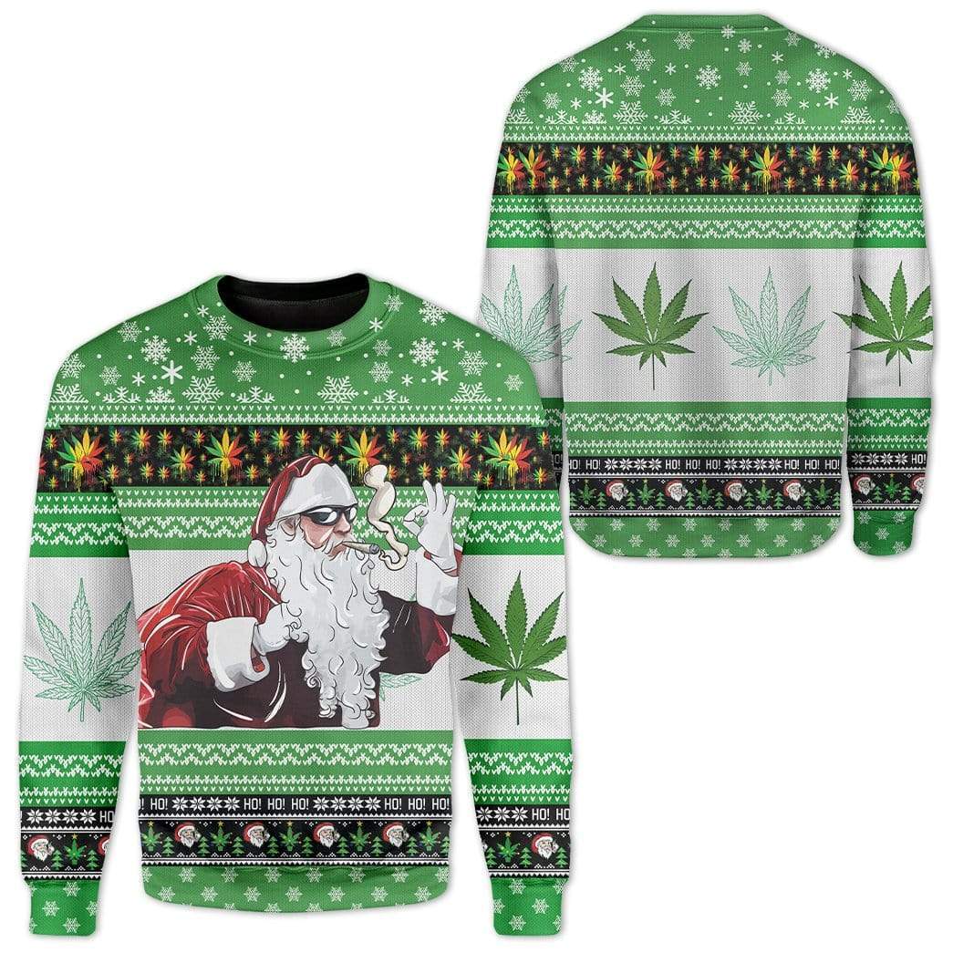 Gearhumans Custom Ugly Christmas Santa Sweater Jumper