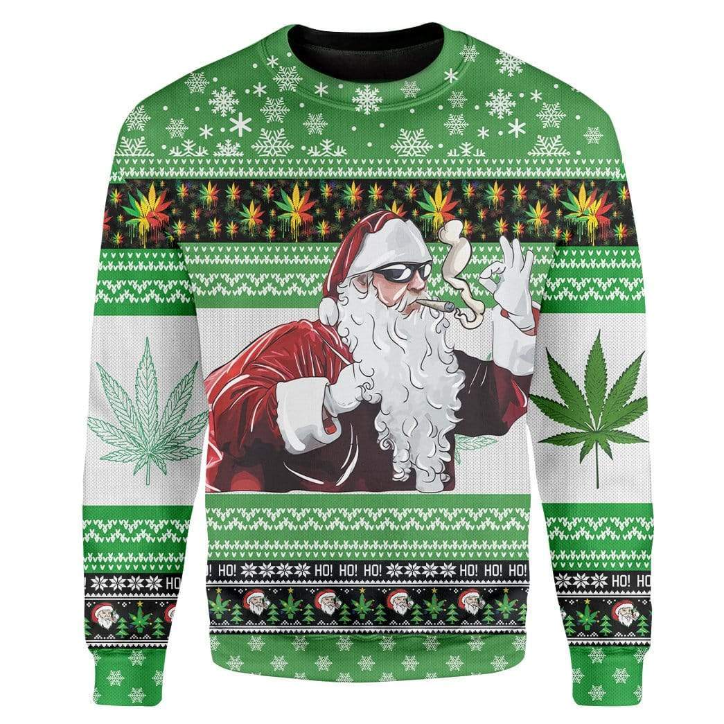Gearhumans Custom Ugly Christmas Santa Sweater Jumper