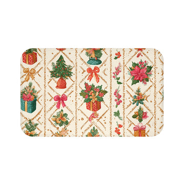 Non Slip Floor Mat Rug: Christmas Anti Skid Holiday Mat, Festive Home Décor Rug, Cozy Seasonal Comfort for Winter Homes